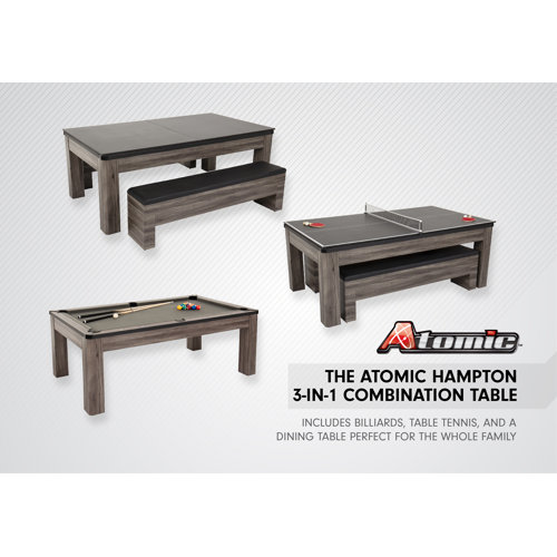 American Legend Hampton 7' 3 in 1 Air Hockey, Dining, and Table Tennis